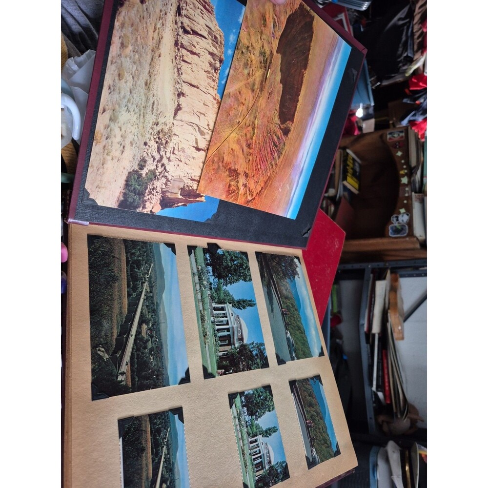Vintage Scrapbook Full Of Vintage Postcards